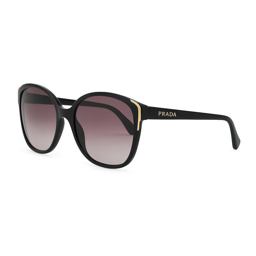 Prada SPR 010 1AB-3M1 Black Oversized Sunglasses 55-17 140 w/ Case – Never Worn - Picture 10 of 10